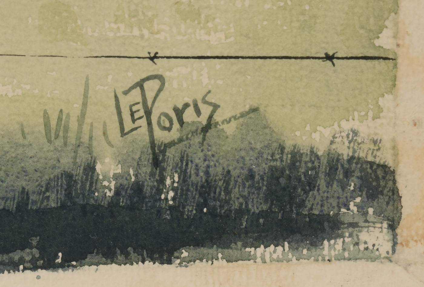 Three Mid-Century Unframed Watercolor Landscapes on Paper