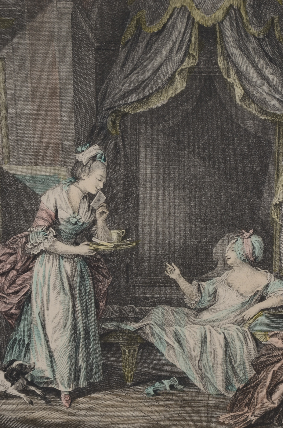 Antoine Louis Romanet 1774 Engraving after Sigmond Freudeberg "Le Bain"