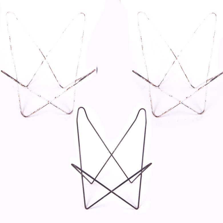 Three Butterfly Chair Frames
