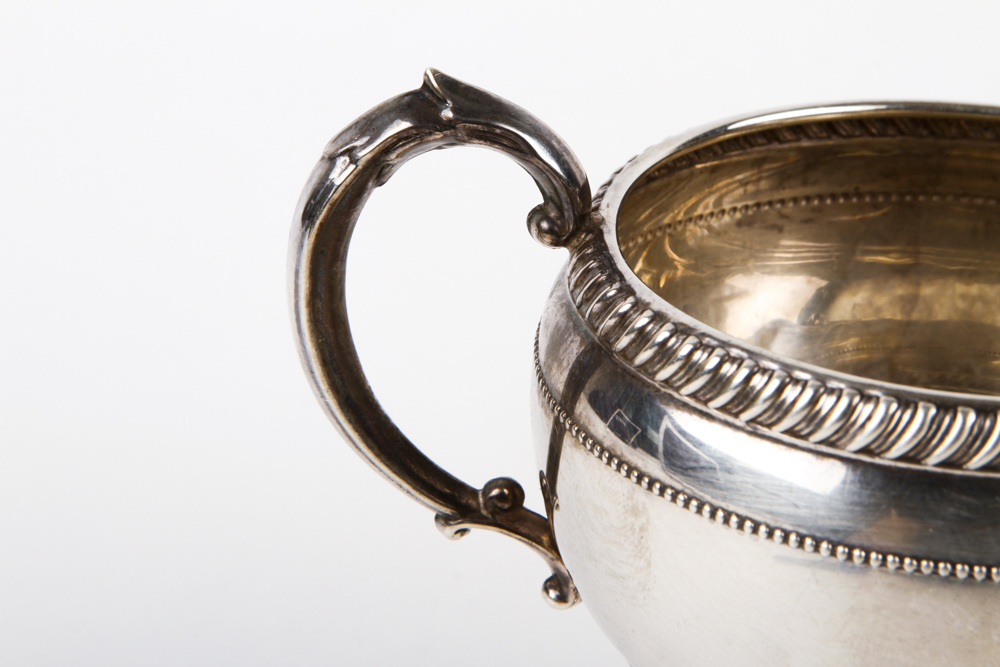 Fisher Silversmiths Weighted Sterling Silver Creamer and Sugar