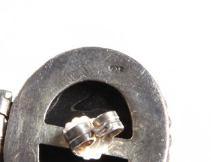 Two Pairs of Sterling Silver and Onyx Statement Earrings