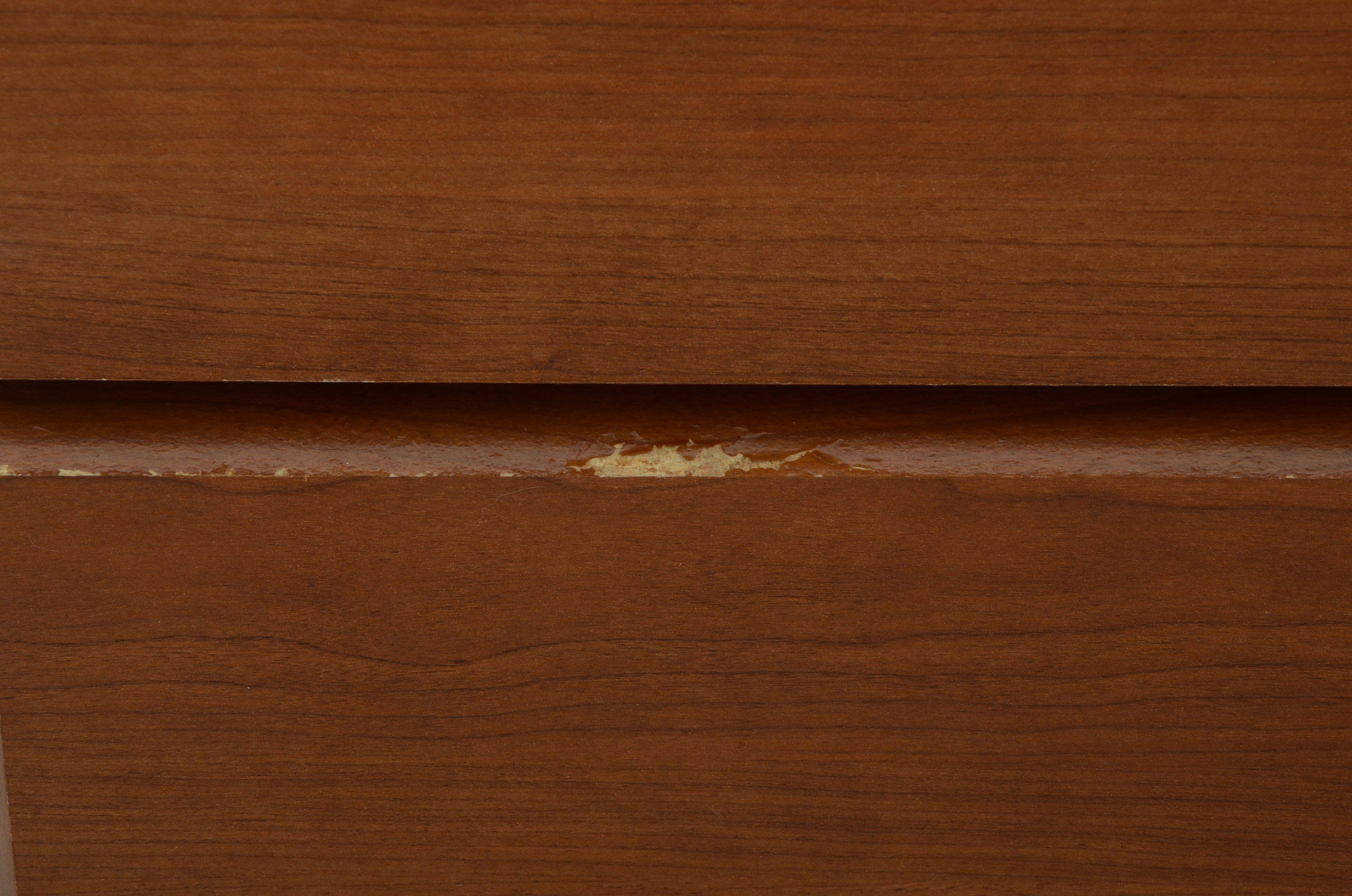 Cherry Grained Melamine Six Drawer Chest