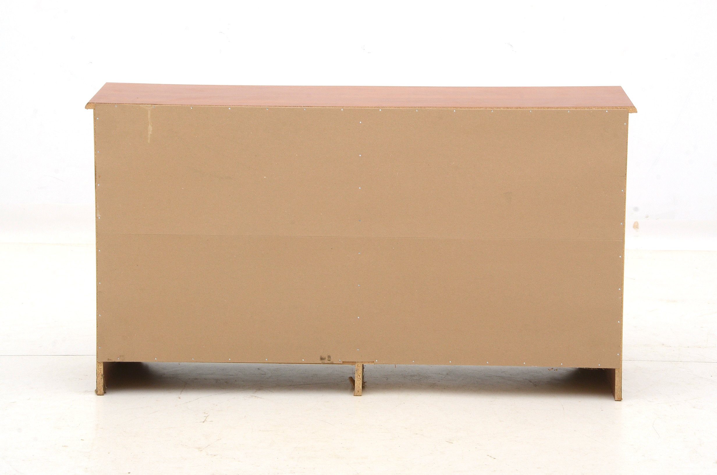 Cherry Grained Melamine Six Drawer Chest