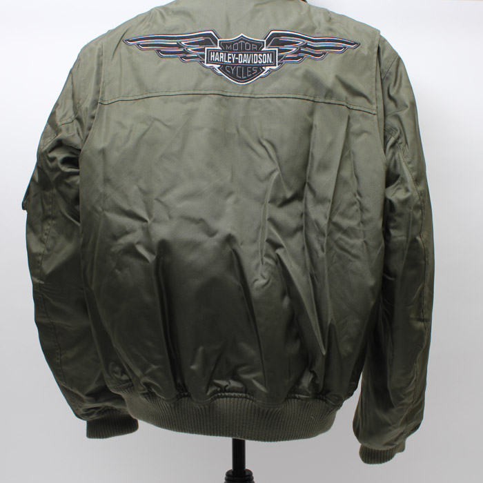 Harley Davidson Green Nylon Men's Jacket