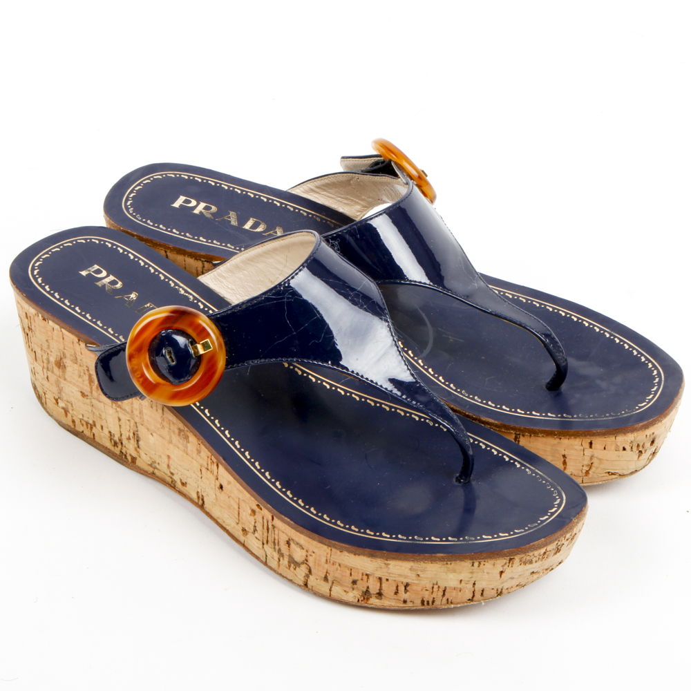 Prada Wedge Sandals