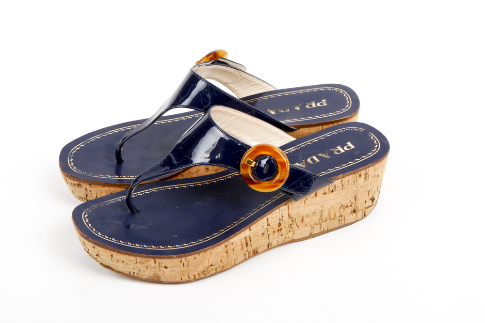 Prada Wedge Sandals