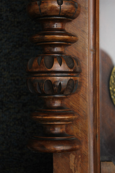 Antique Pendulum Wall Clock in Walnut Case