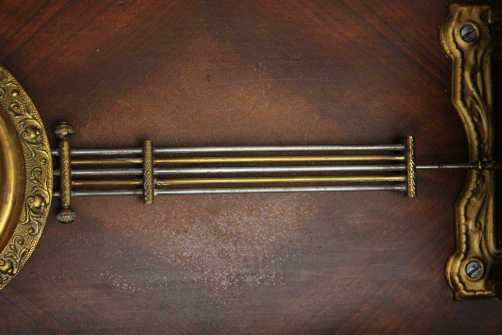 Antique Pendulum Wall Clock in Walnut Case