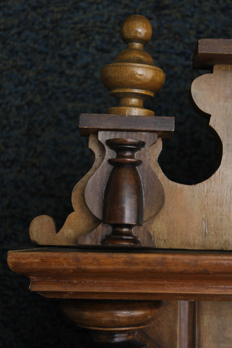 Antique Pendulum Wall Clock in Walnut Case