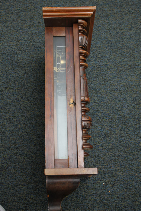 Antique Pendulum Wall Clock in Walnut Case