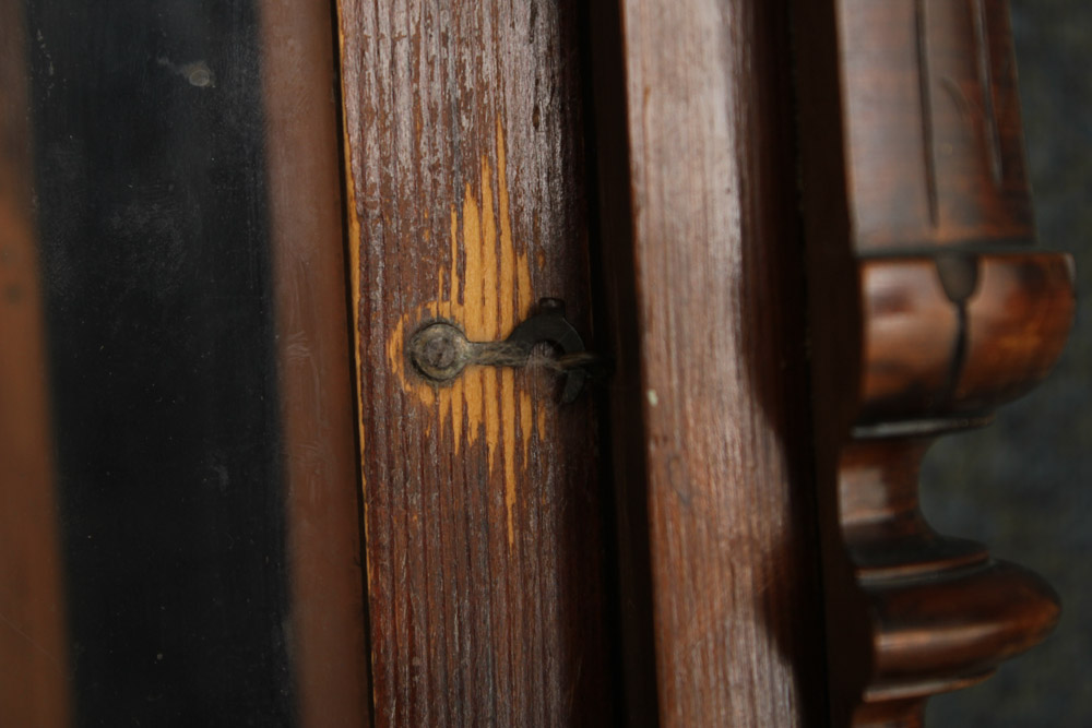 Antique Pendulum Wall Clock in Walnut Case
