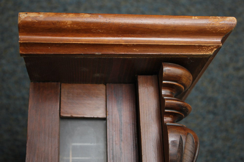 Antique Pendulum Wall Clock in Walnut Case
