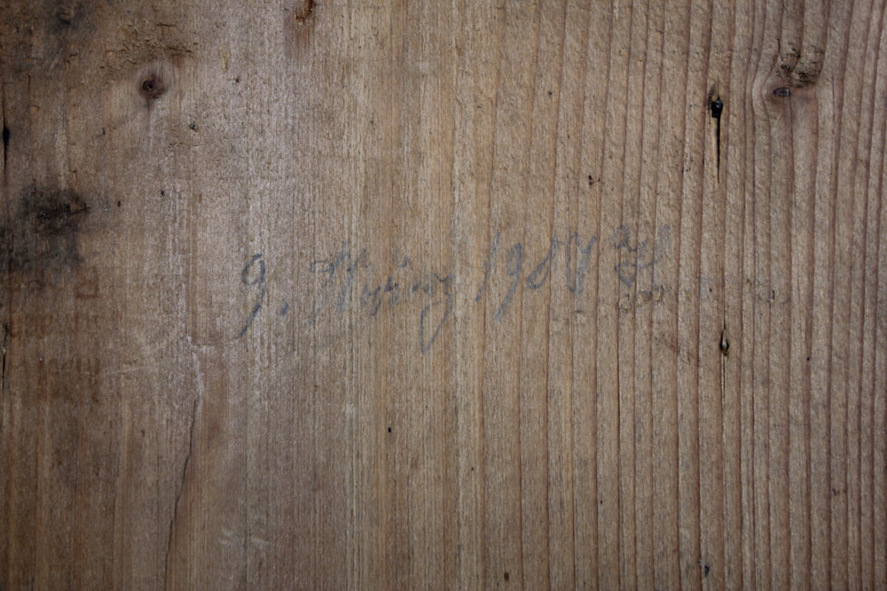 Antique Pendulum Wall Clock in Walnut Case