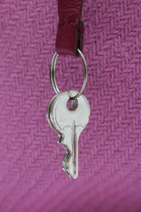 Prada Pink Wool and Leather Handbag