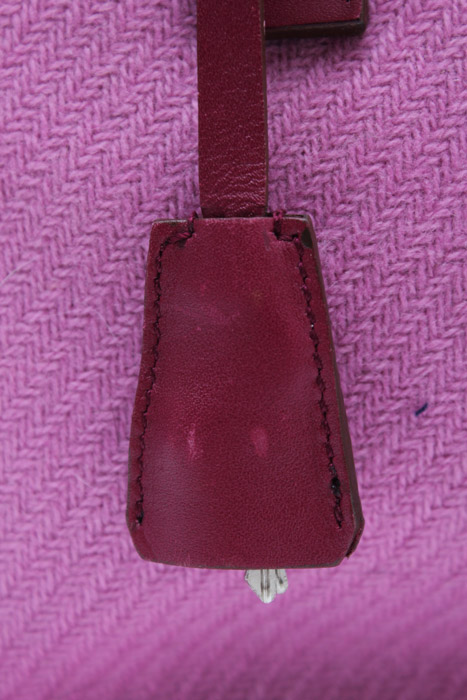 Prada Pink Wool and Leather Handbag