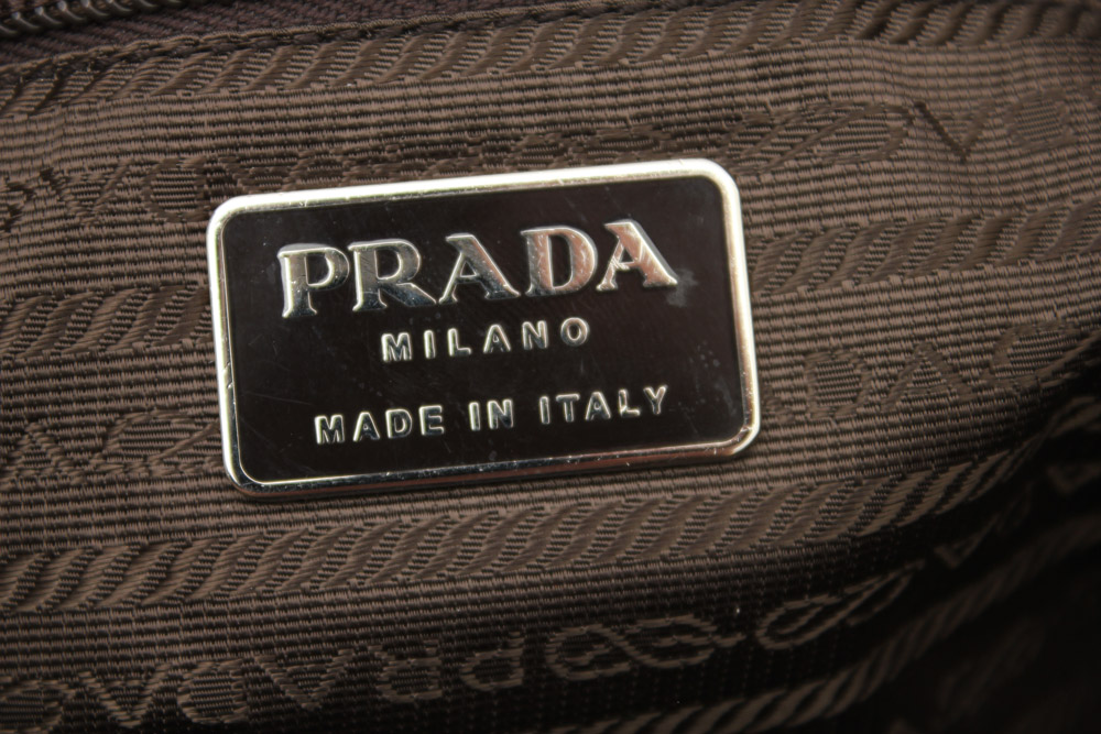 Prada Pink Wool and Leather Handbag