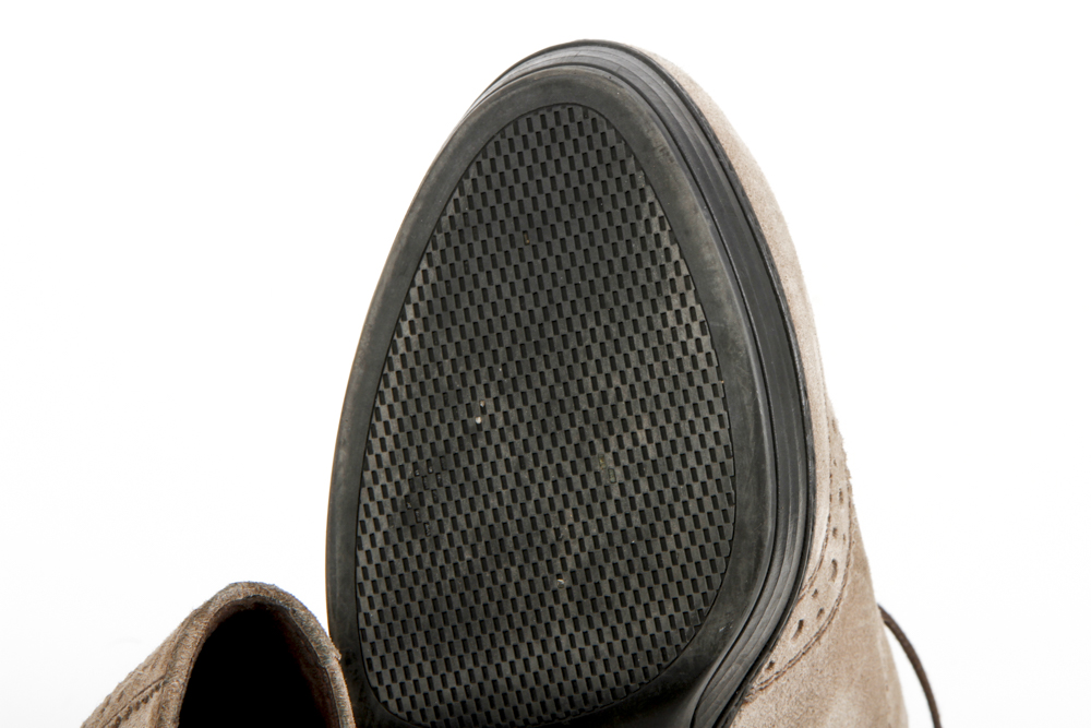 Prada Suede Wingtip Booties