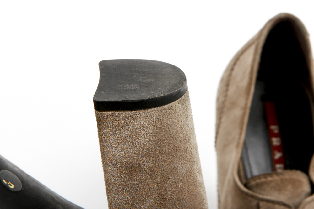 Prada Suede Wingtip Booties