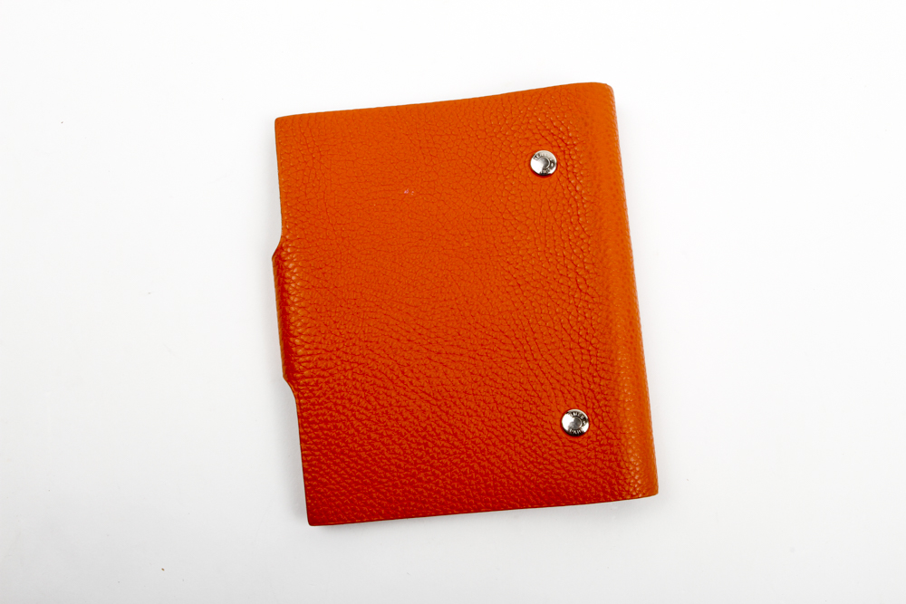 Hermès Orange Togo Leather Notebook
