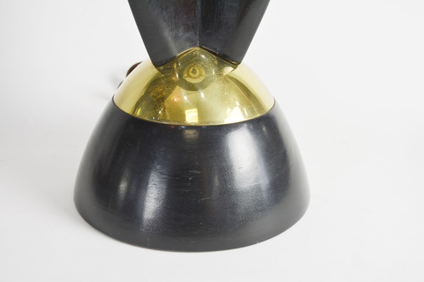 Pair of Modeline Teak Lamps