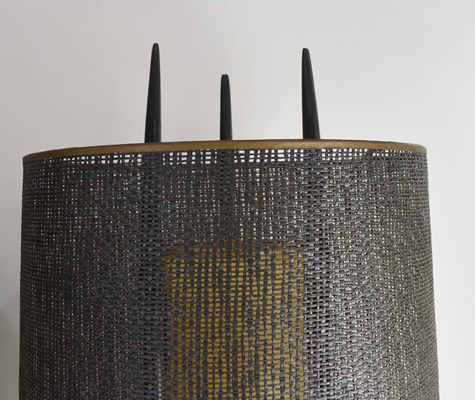 Pair of Modeline Teak Lamps