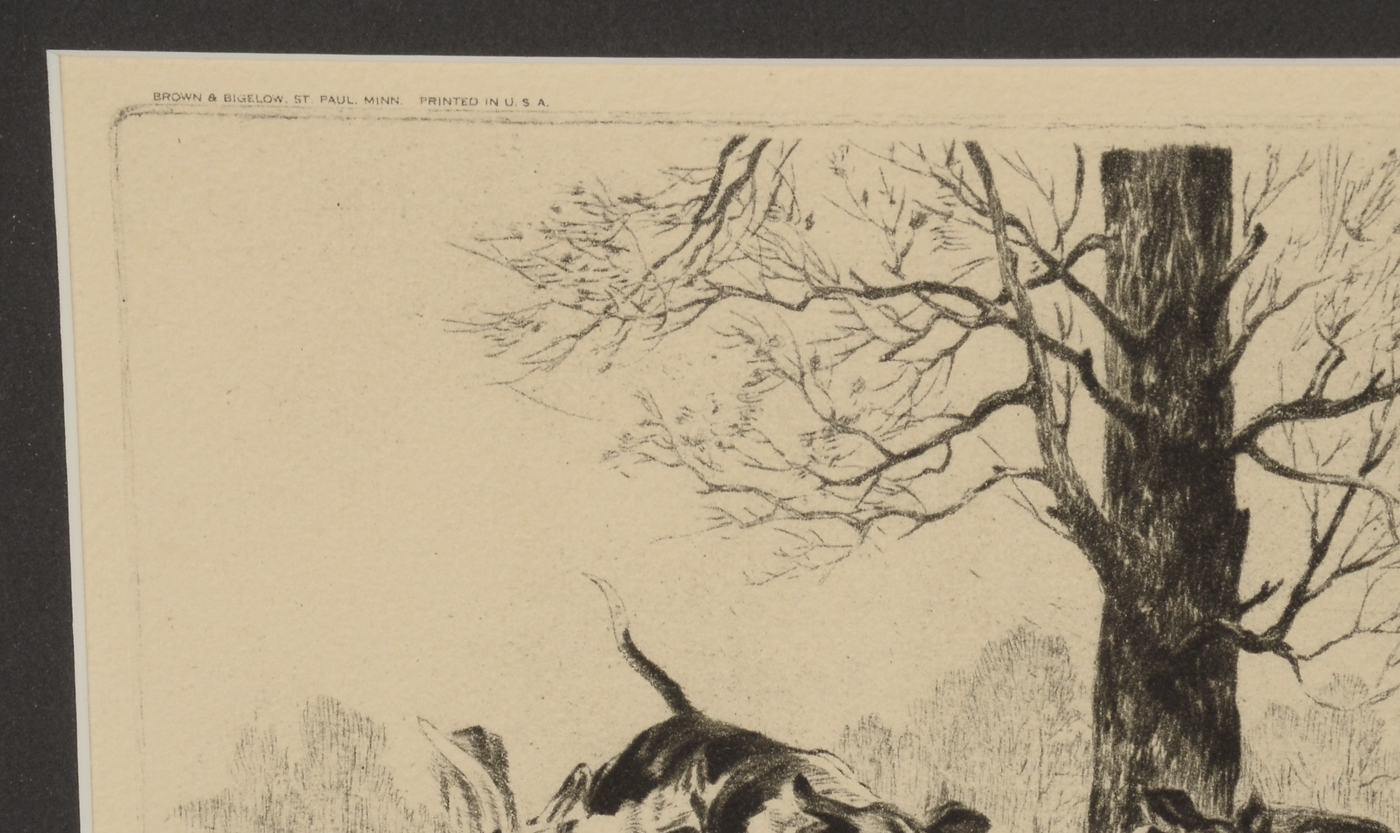 Vintage Rotogravure Reproduction after Reinhold Palenske Drypoint Etching "Temptation"