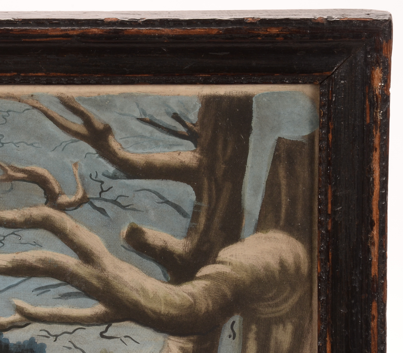 Antique 1794 Mezzotint with Hand-coloring