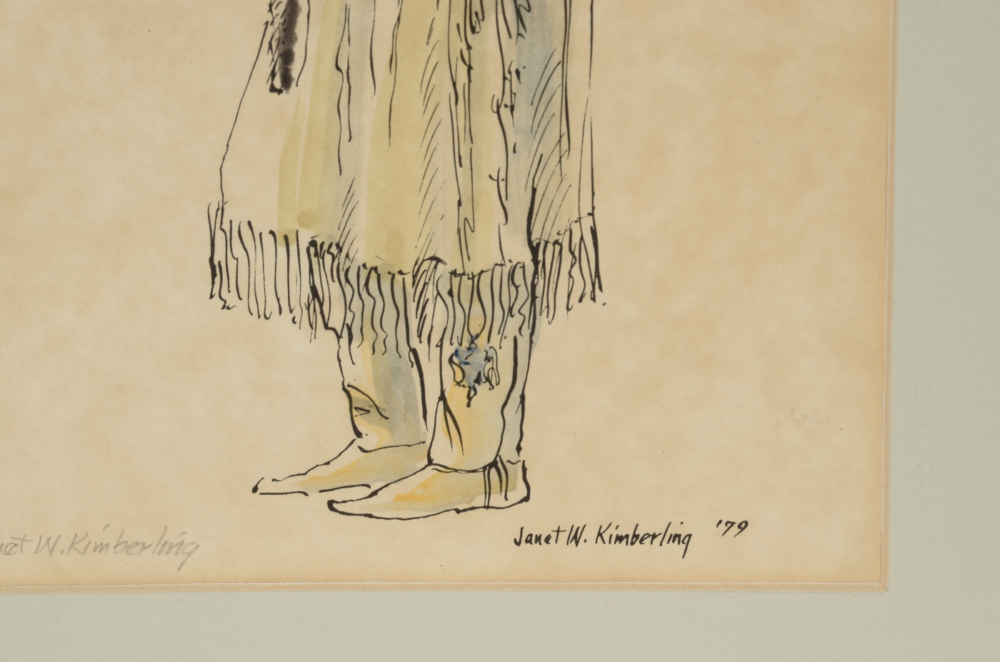 Janet W. Kimberling Signed 1979 Limited Edition Lithograph with Hand-Coloring