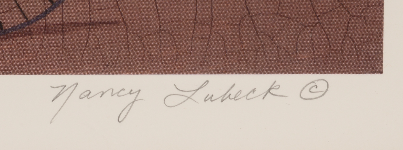 Nancy Lubeck Signed Limited Edition Offset Lithograph "Bike for Two"