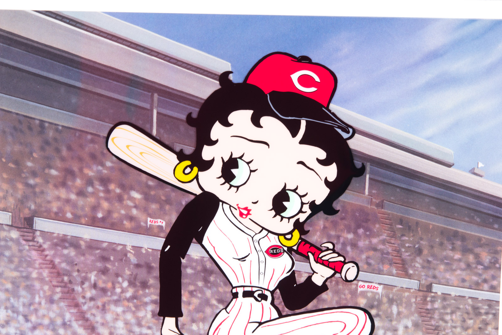 "Betty On Deck" Cincinnati Reds Animation Sericel
