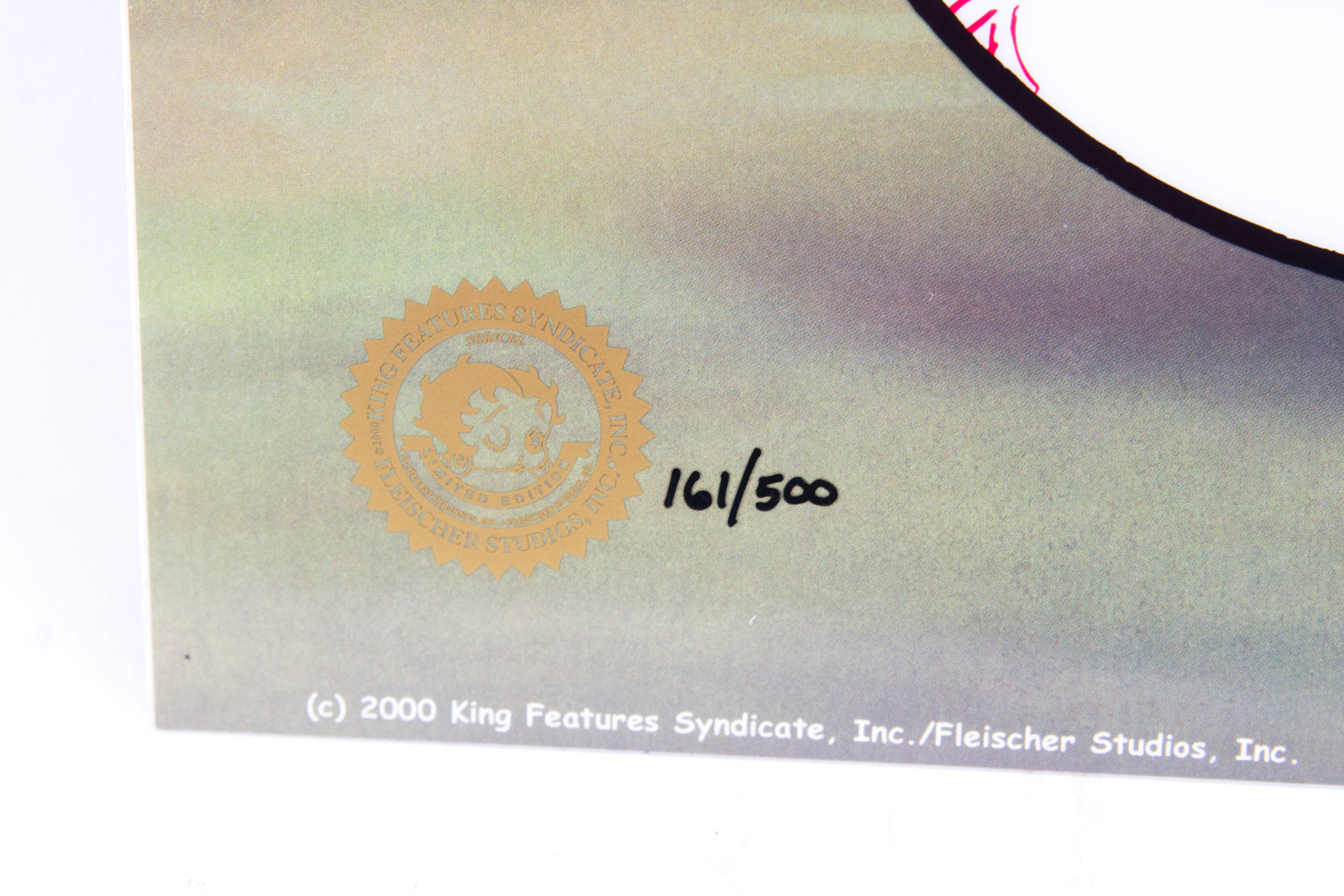 "Betty On Deck" Cincinnati Reds Animation Sericel