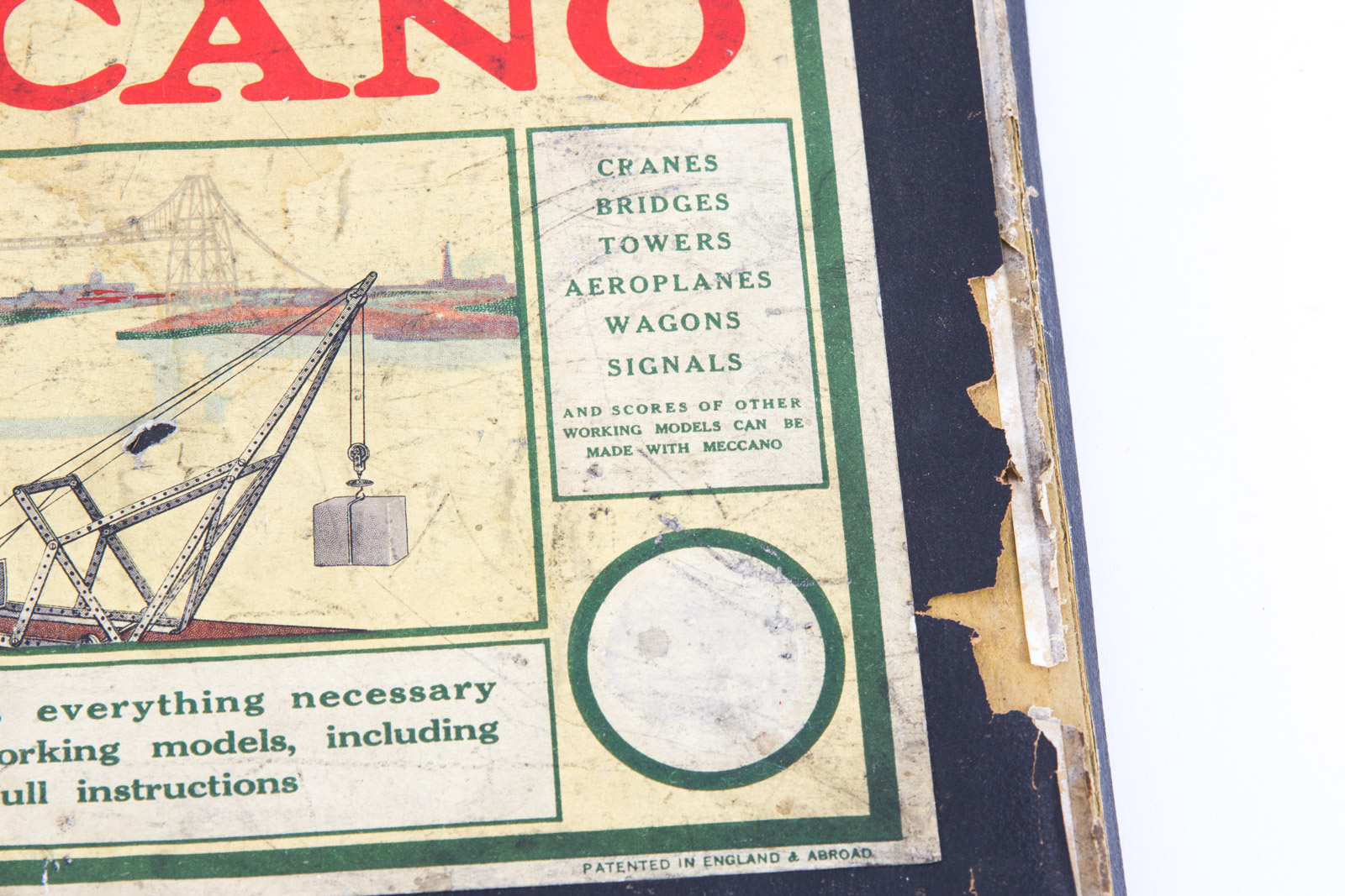 Vintage Meccano Erector Set with Original Box and Instruction Manual