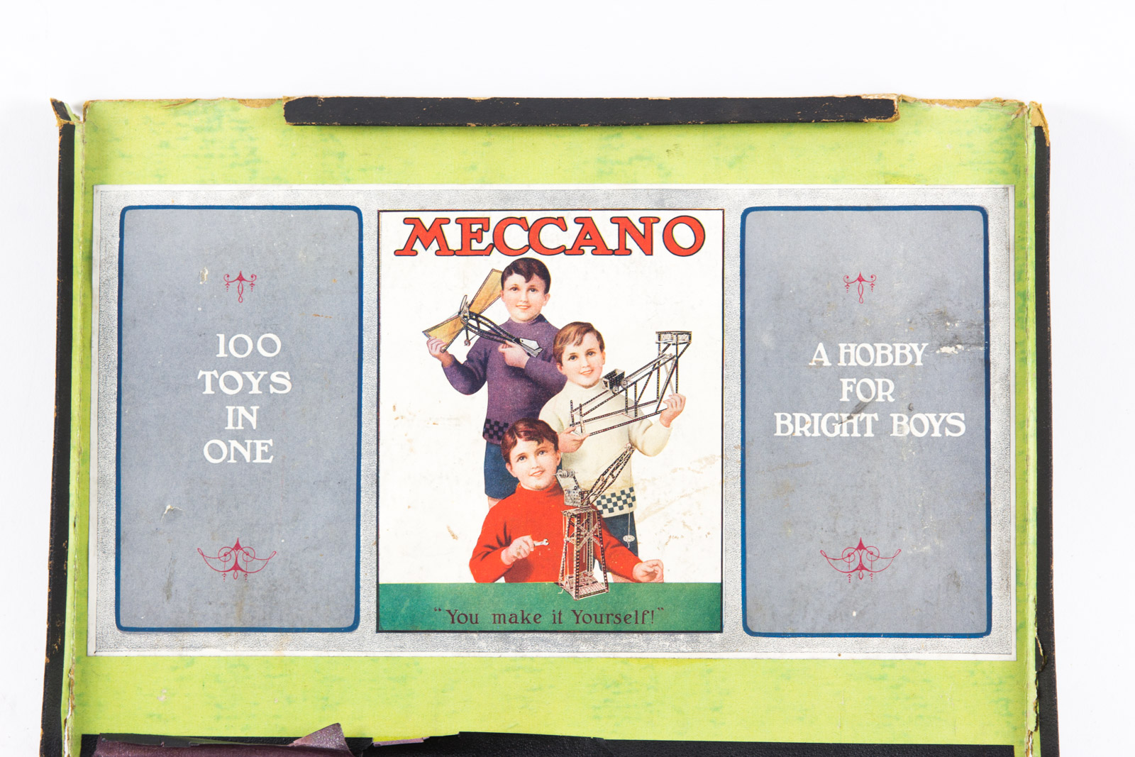 Vintage Meccano Erector Set with Original Box and Instruction Manual