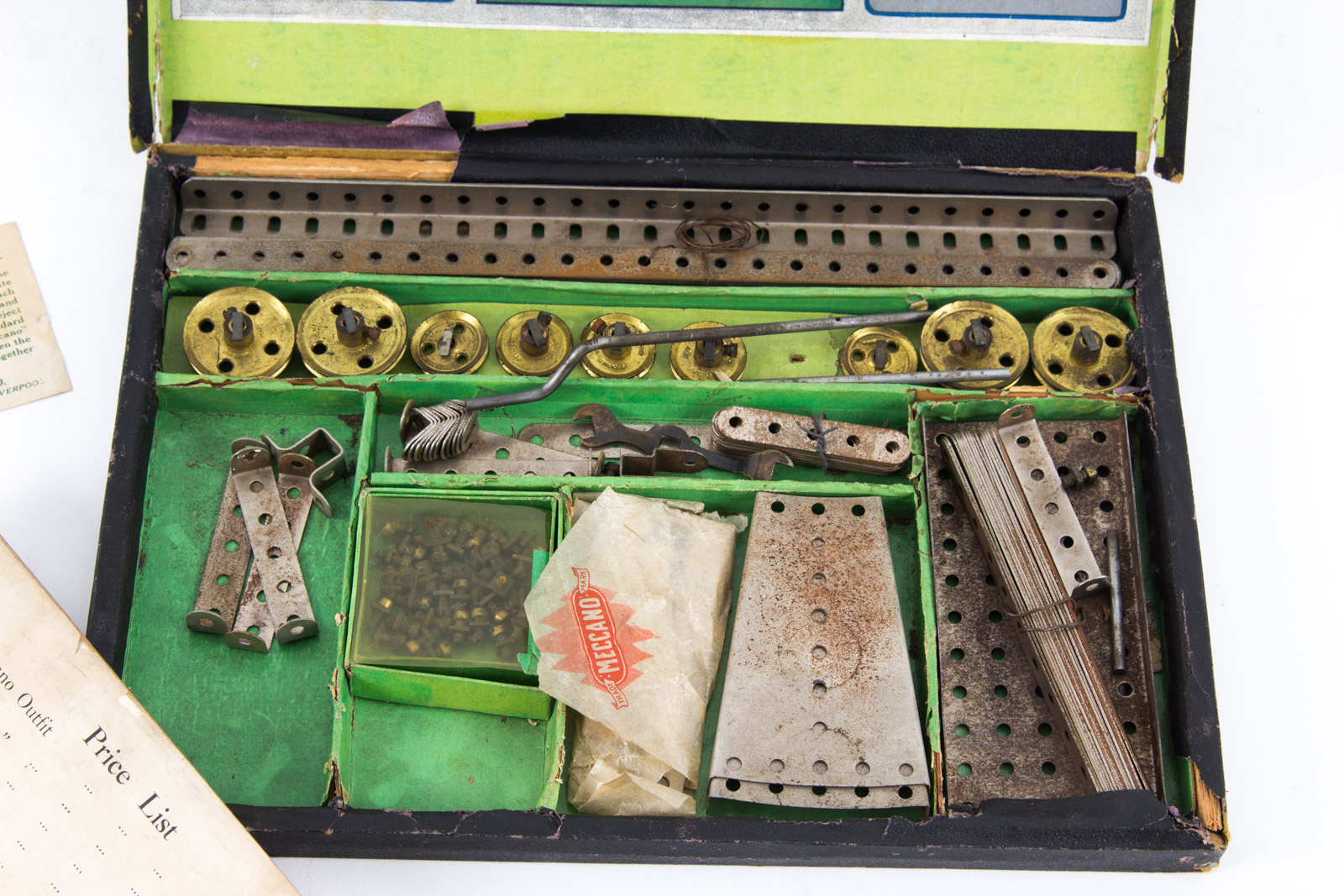 Vintage Meccano Erector Set with Original Box and Instruction Manual