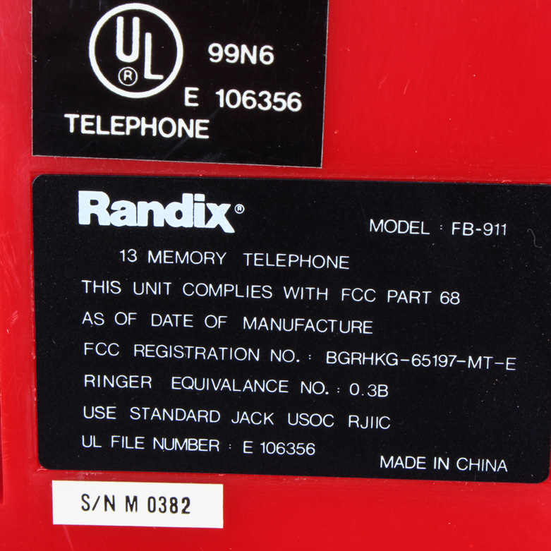 Randix Firebox Play Telephone