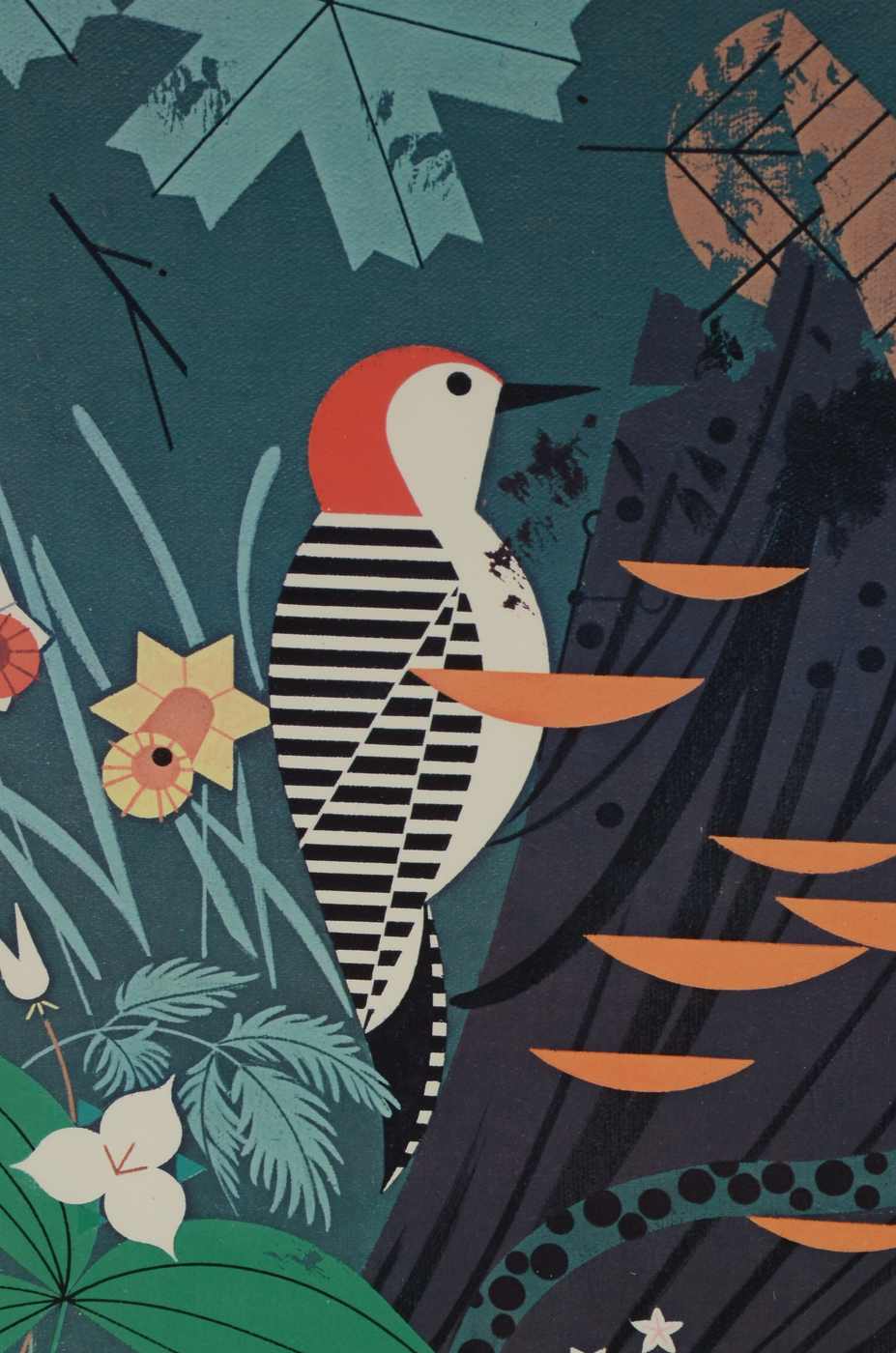 1977 Poster for Cincinnati Nature Center Designed by Charley Harper