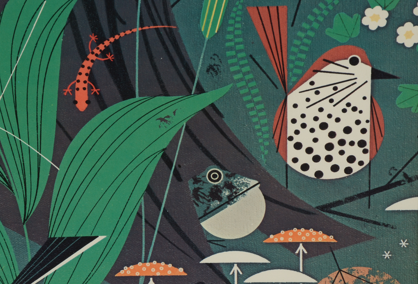 1977 Poster for Cincinnati Nature Center Designed by Charley Harper