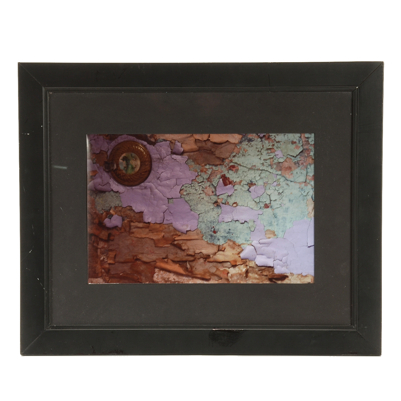 Digital Photograph of Close-Up Detail of Peeling Paint