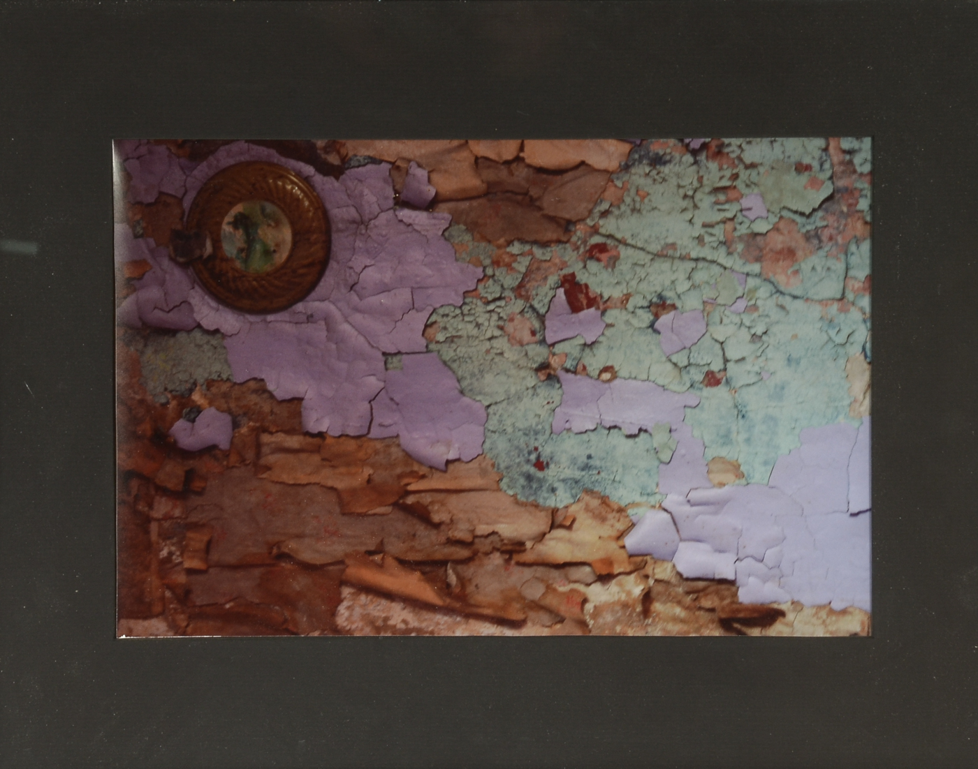 Digital Photograph of Close-Up Detail of Peeling Paint