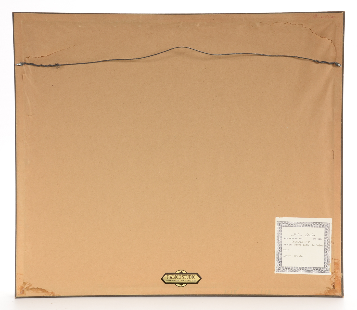 Two Antique 19th-Century Lithographs after Francois Grenier