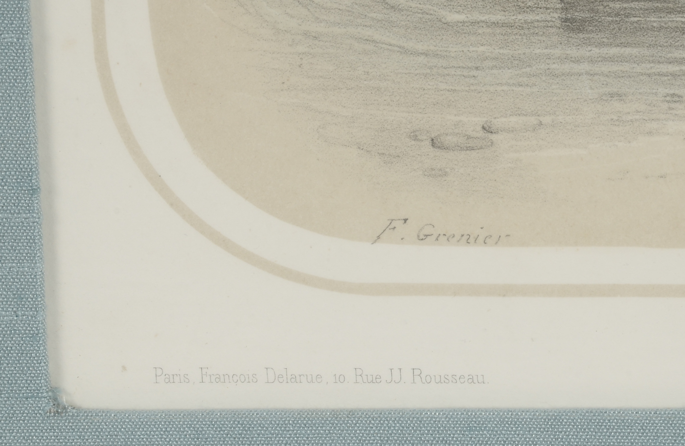 Two Antique 19th-Century Lithographs after Francois Grenier