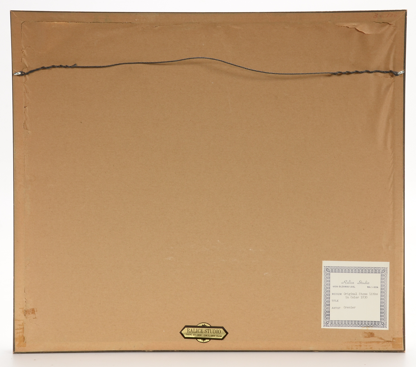 Two Antique 19th-Century Lithographs after Francois Grenier