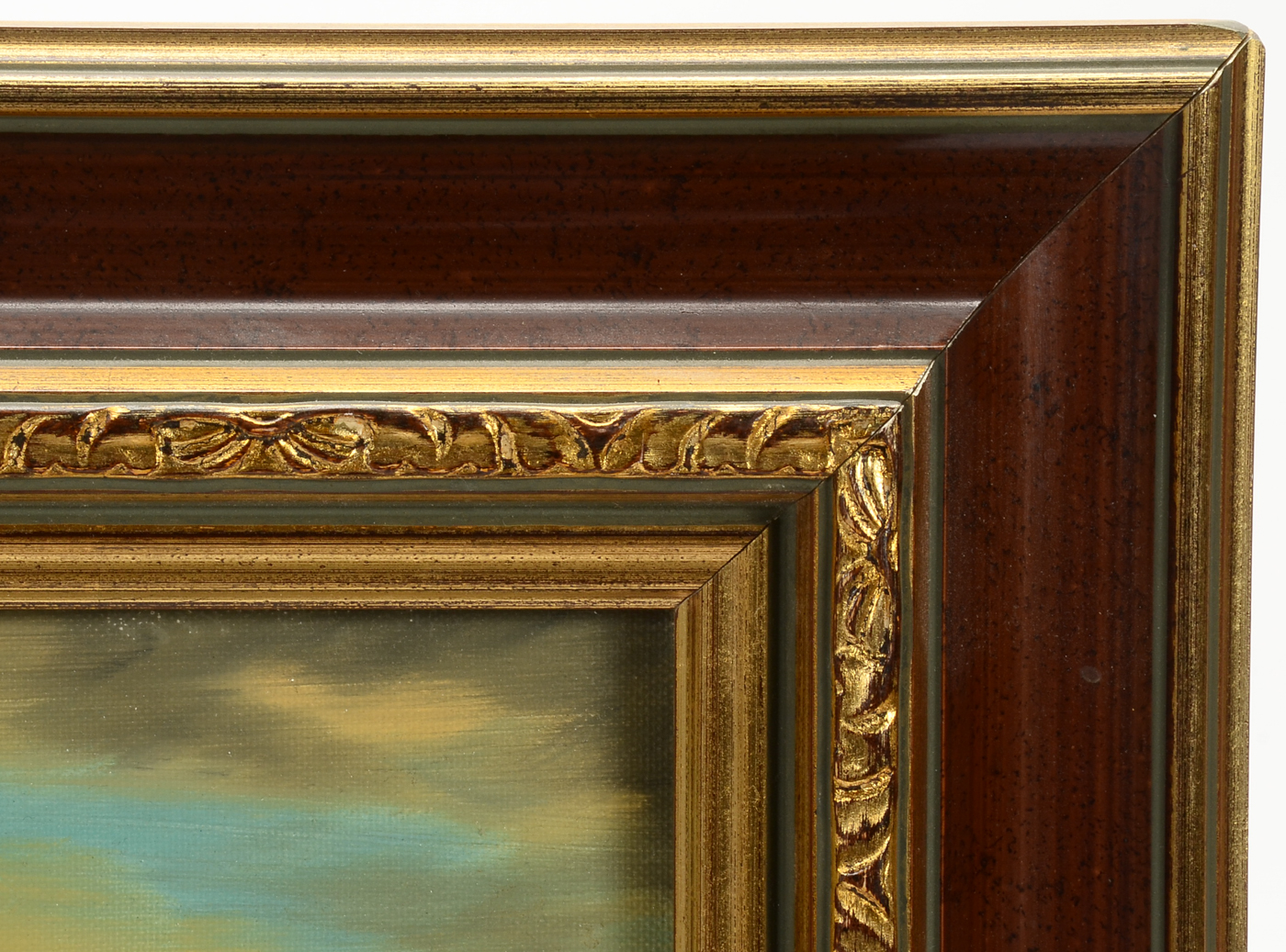 Pair of Fischer Original Decorative Genre Oil Paintings on Canvas