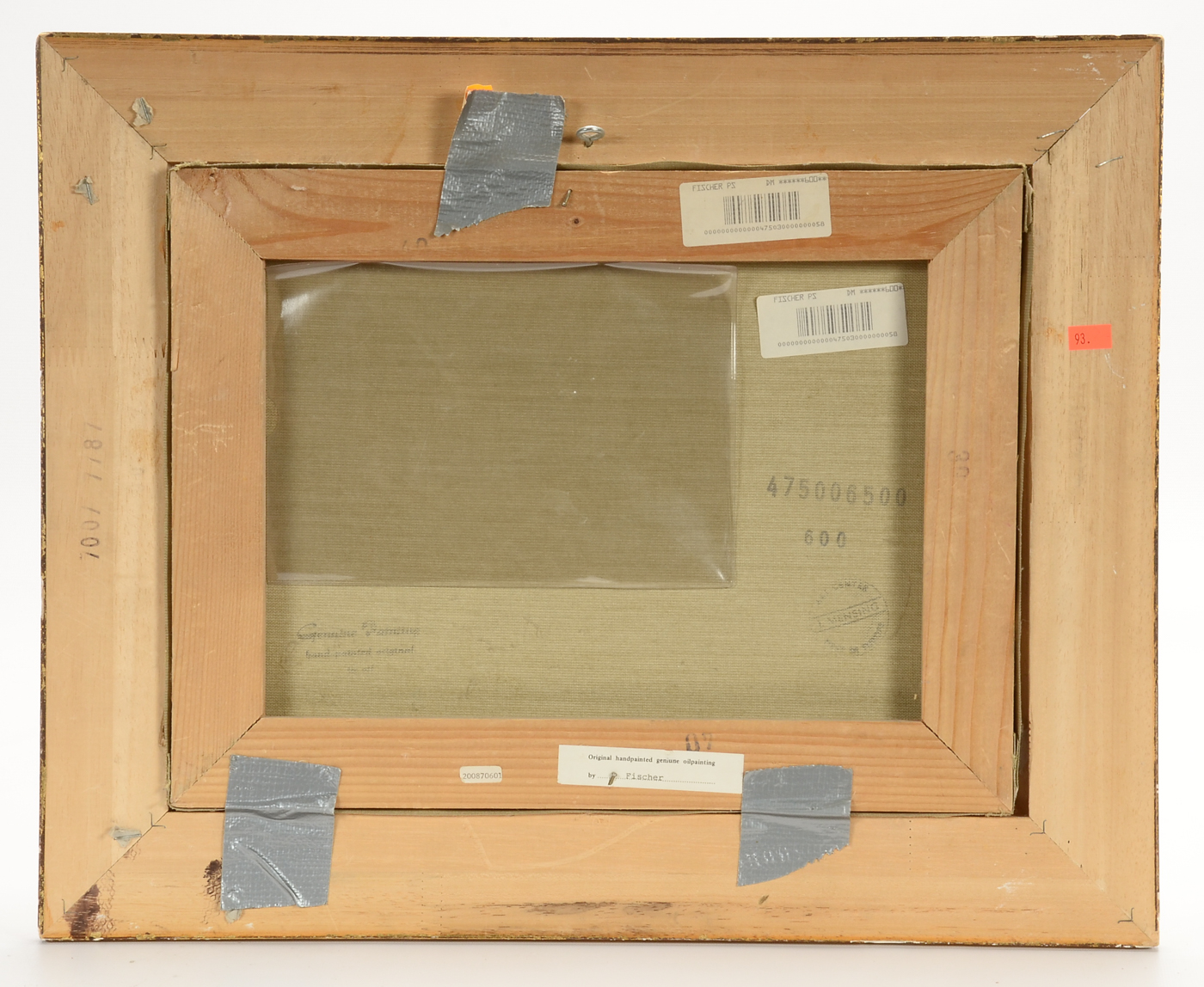 Pair of Fischer Original Decorative Genre Oil Paintings on Canvas