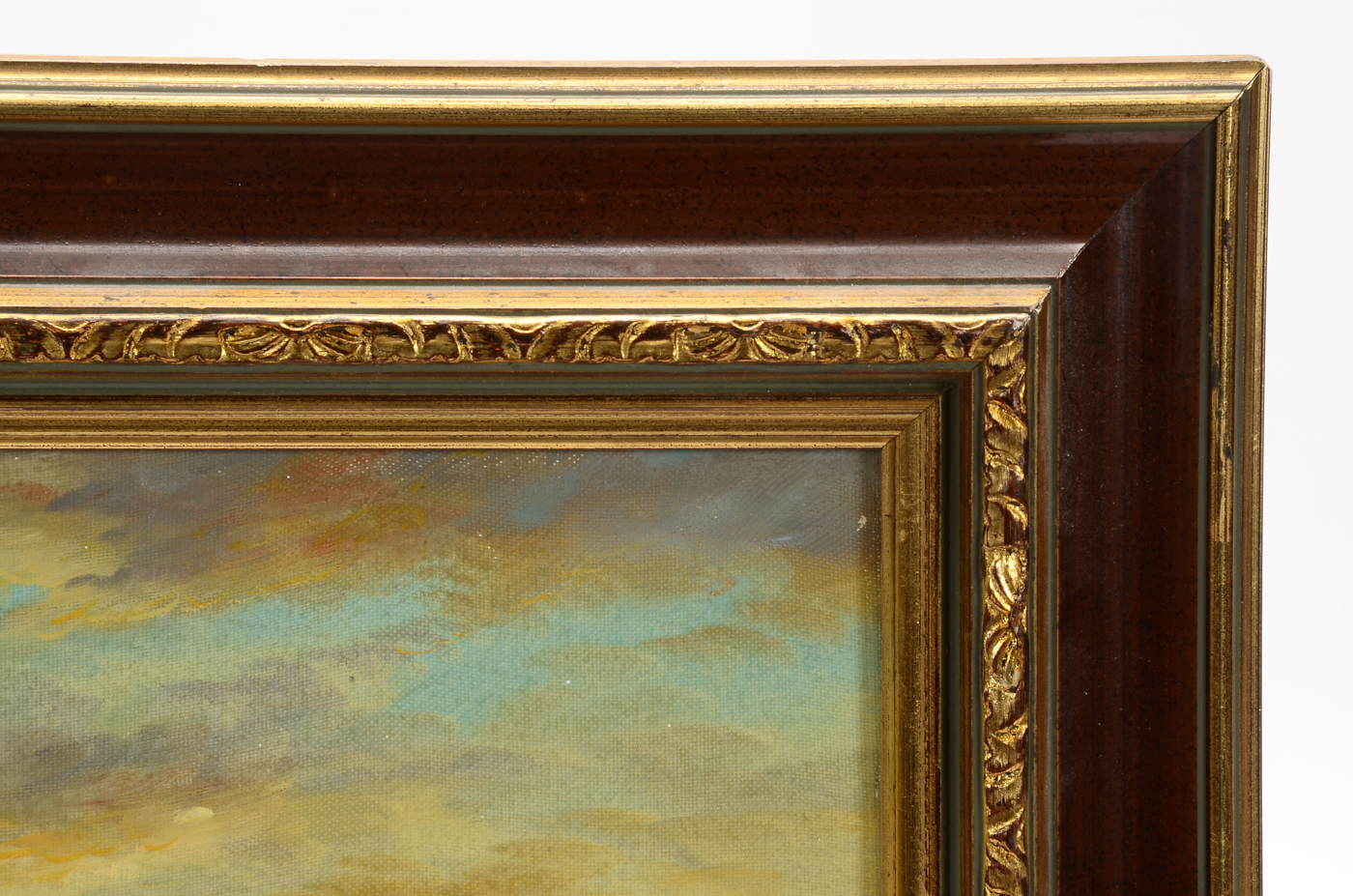 Pair of Fischer Original Decorative Genre Oil Paintings on Canvas