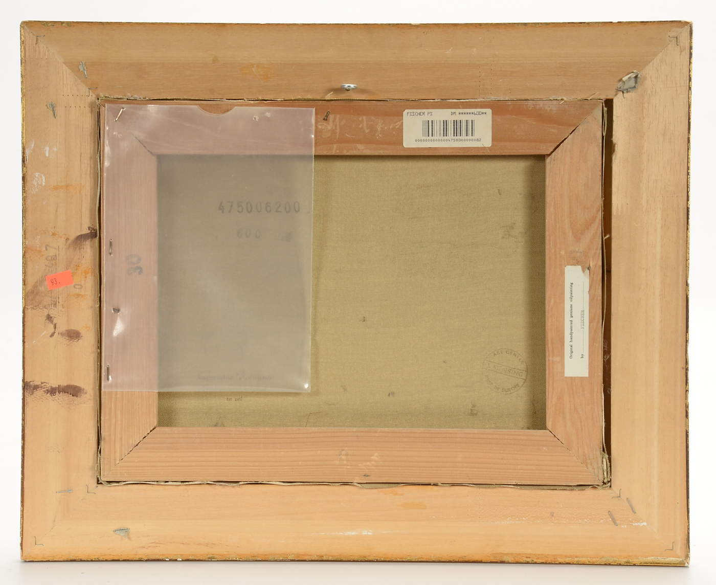 Pair of Fischer Original Decorative Genre Oil Paintings on Canvas