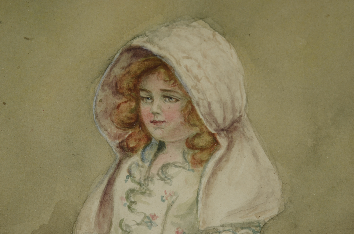 Switzer Signed Original Turn-of-the-Century Watercolor on Paper