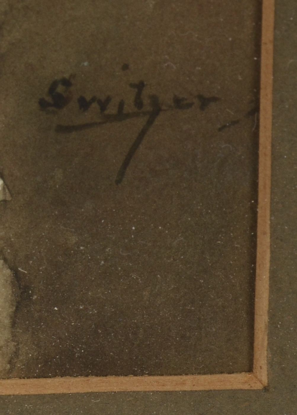 Switzer Signed Original Turn-of-the-Century Watercolor on Paper