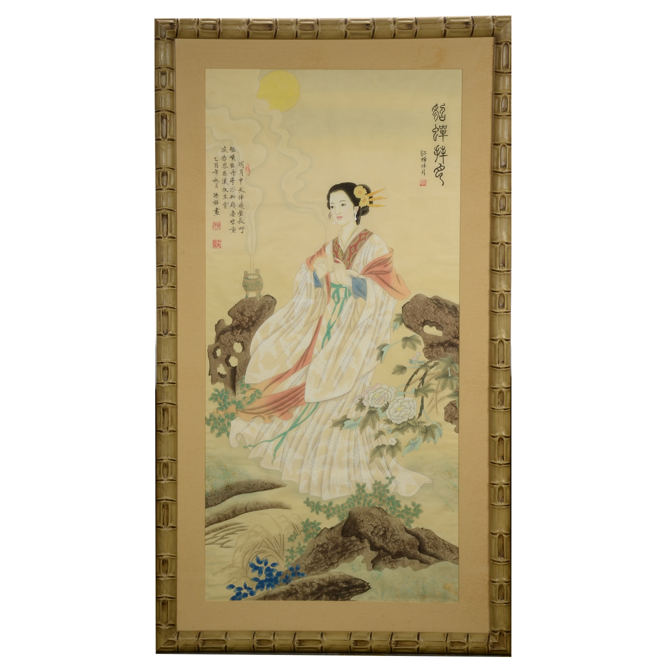 Large Contemporary Original Chinese Gouache Painting on Paper