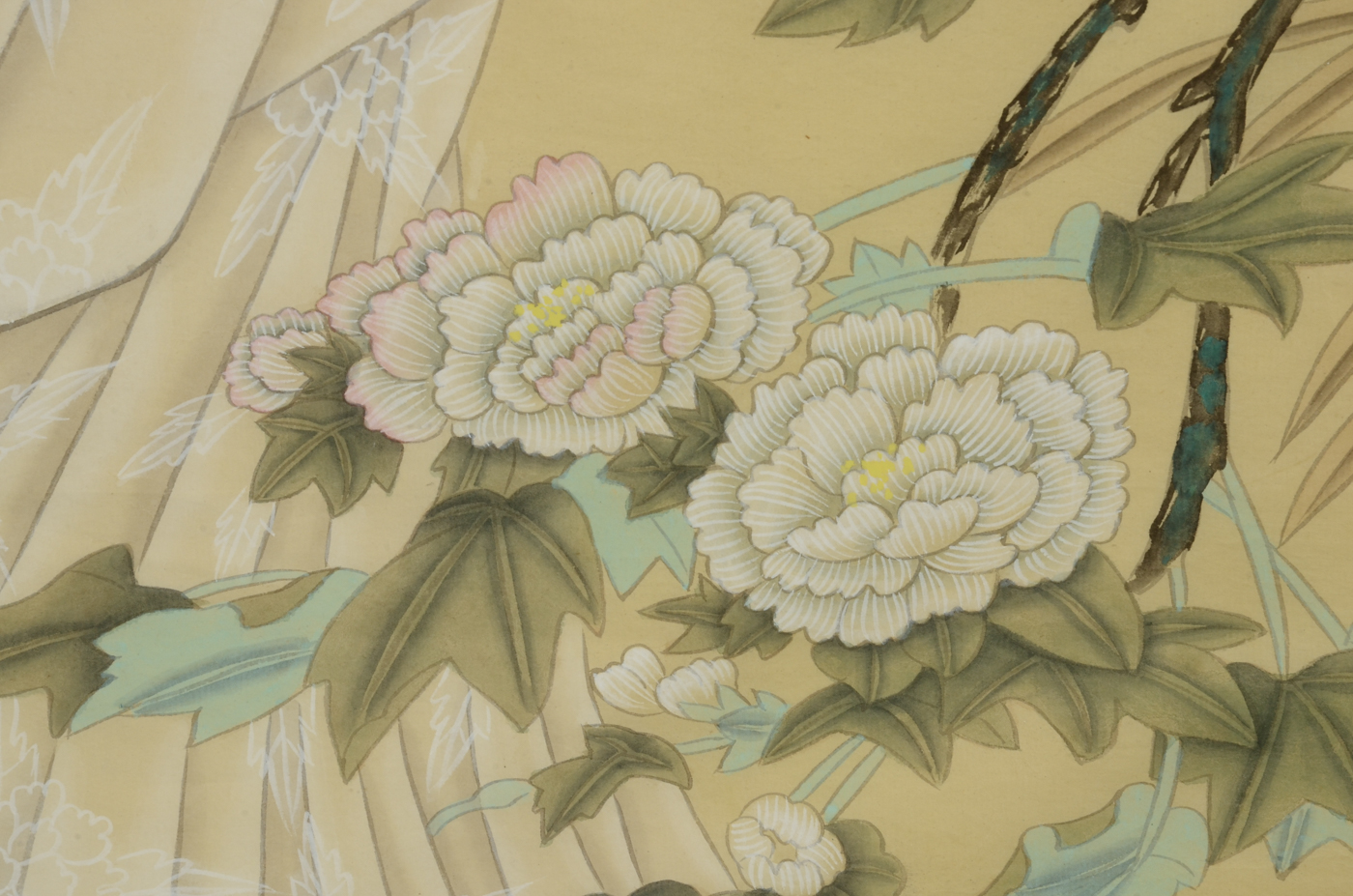 Large Contemporary Original Chinese Gouache Painting on Paper